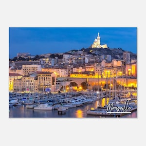 Marseille France Poster Print Wall Art | Marseille Home Decor | Marseille Collectible | Marseille Horizontal | Marseille Gifts Travel Photo