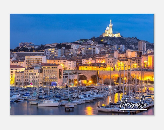 Marseille France Poster Print Wall Art | Marseille Home Decor | Marseille Collectible | Marseille Horizontal | Marseille Gifts Travel Photo