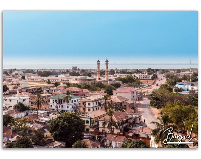 Banjul Poster Print Wall Art | Banjul Home Decor | Banjul Gambia Digital Print Collectible | Banjul Horizontal | Banjul Hanging Travel Photo
