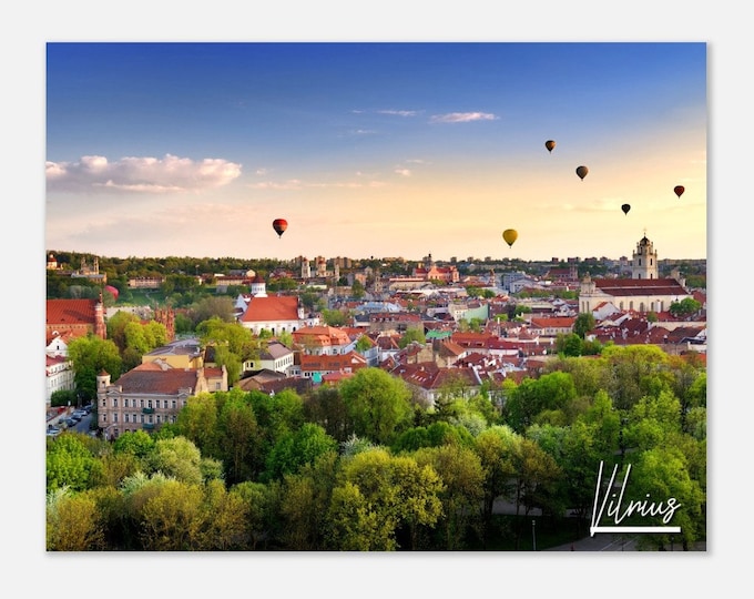 Vilnius Lithuania Poster Print Wall Art | Vilnius Home Decor | Vilnius Print Collectible | Vilnius Horizontal | Vilnius Hanging Travel Photo