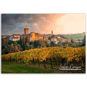 Emilia-Romagna Poster Print Italy Wall Art Decor | Italian Countryside Photo Farm Home Decoration | Adventure Gift | Horizontal Photography