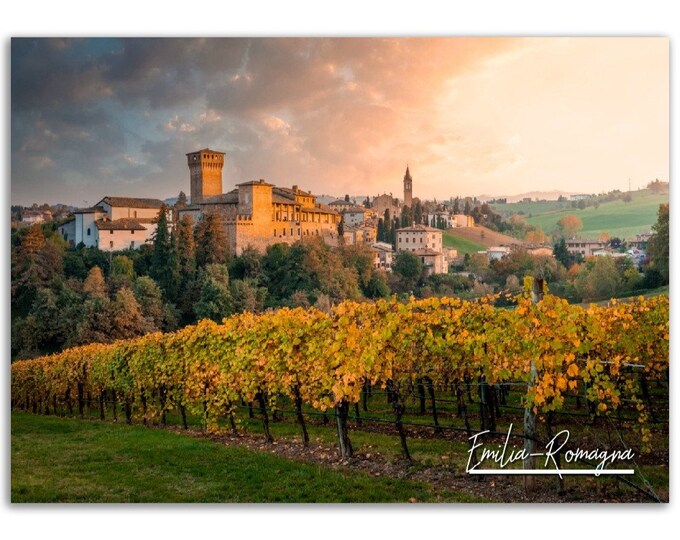 Emilia-Romagna Poster Print Italy Wall Art Decor | Italian Countryside Photo Farm Home Decoration | Adventure Gift | Horizontal Photography