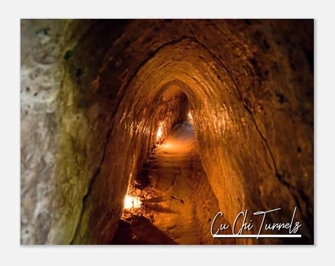 Cu Chi Tunnels Vietnam Travel Poster Wall Art | Cu Chi Tunnels Home Decor | Cu Chi Tunnels Print | Cu Chi Tunnels Horizontal Hangings Photo