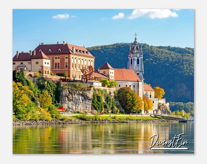 Durnstein Austria Poster Print Wall Art | Durnstein Home Decor | Durnstein Digital Print | Durnstein Abbey | Durnstein Hangings Travel Photo