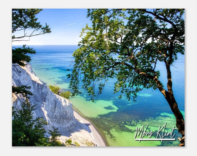 Møns Klint Denmark Poster Print Wall Art | Møns Klint White Cliffs Home Decor | Møns Klint Print Collectible | Møns Klint Coast Travel Photo