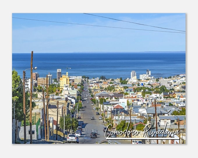 Comodoro Rivadavia Argentina Travel Poster Wall Art | Comodoro Rivadavia City Home Decor Digital Print | Comodoro Rivadavia Horizontal Photo