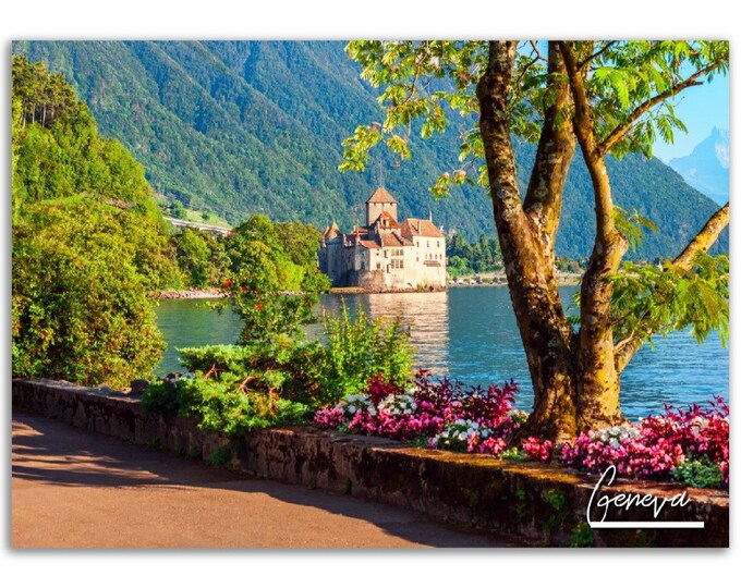 Geneva Poster Print Wall Art | Geneva Home Decor | Geneva Switzerland Digital Print  | Geneva Horizontal | Geneva Hangings Travel Photo