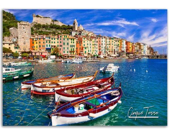 Cinque Terre Poster Print: Italian Coastal Village Wall Art