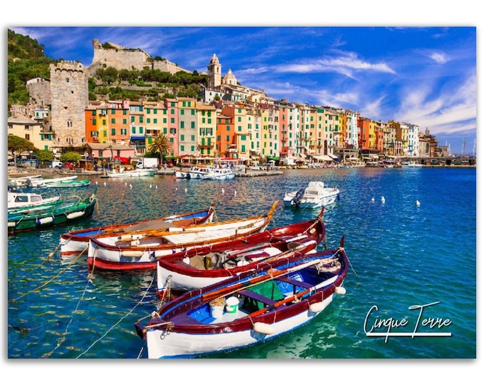 Cinque Terre Poster Print Wall Art | Cinque Terre Photo Home Decoration | Cinque Terre Traveler Gift | Cinque Terre Horizontal Photography