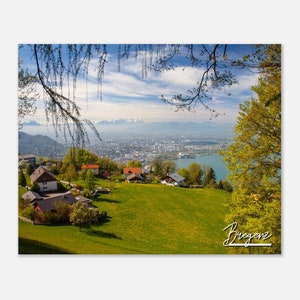 Bregenz Austria Poster Print Wall Art | Bregenz Home Decor | Bregenz Digital Print | Alps Mountain | Bregenz City Hangings Travel Photo Gift