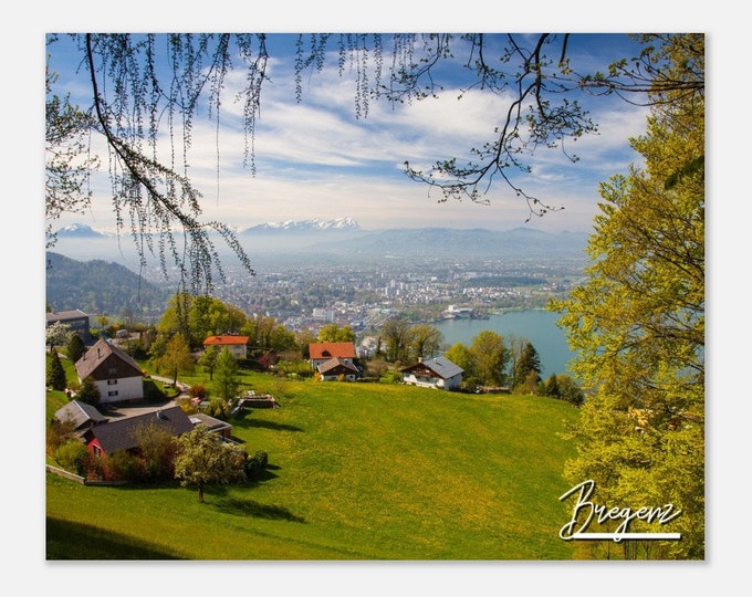 Bregenz Austria Poster Print Wall Art | Bregenz Home Decor | Bregenz Digital Print | Alps Mountain | Bregenz City Hangings Travel Photo Gift