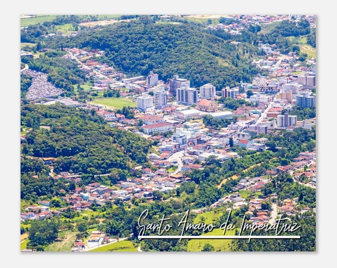 Santo Amaro da Imperatriz Town Brazil Travel Poster Wall Art | Santo Amaro da Imperatriz Skyline Home Decor Print Cityscape Photo Present