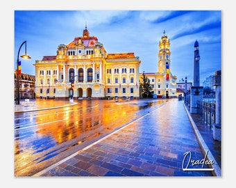 Oradea Romania Poster Print: Union Square Travel Photo