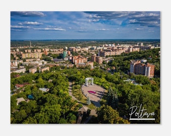 Poltava Ukraine Poster Wall Art | Poltava Skyline Home Decor | Poltava Art Digital Print | Poltava Horizontal | Poltava Hanging Travel Photo
