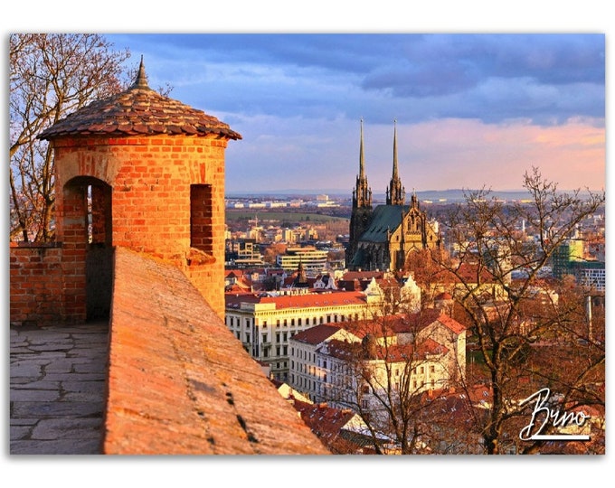 Brno Poster Czech Republic Print Wall Art | Brno Home Decor Gift Hangings | Brno Digital Prints Collectibles | Brno Horizontal Travel Photo