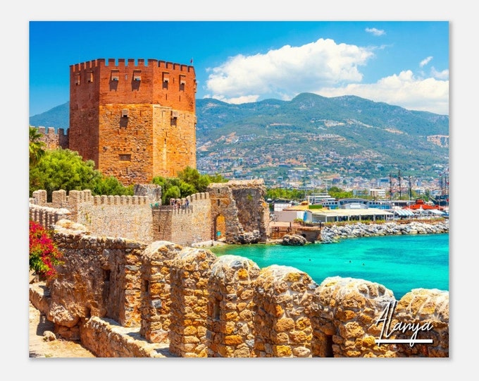 Alanya Turkey Poster Print Wall Art | Alanya Home Decor | Alanya Print Collectible | Alanya Horizontal | Alanya Hanging Travel Photo Present