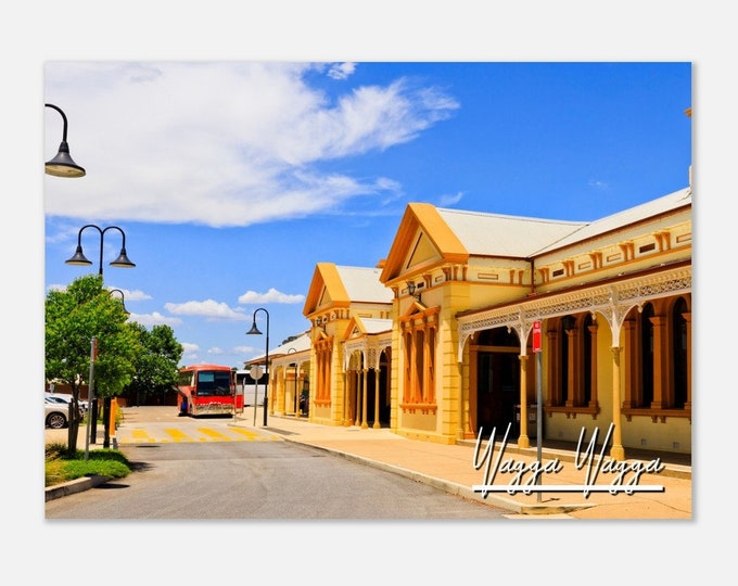 Wagga Wagga Australia Poster Wall Art | Wagga Wagga Home Decor | Wagga Wagga Town Print | Wagga Wagga Skyline | Wagga Wagga Travel Photo