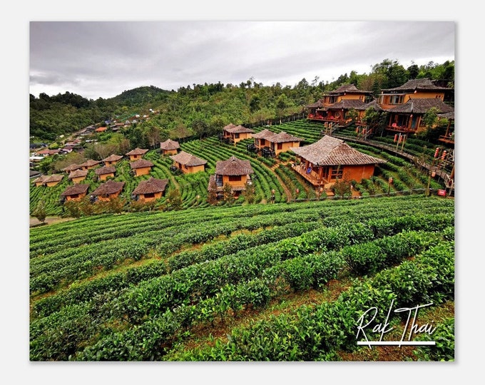 Rak Thai Village Thailand Travel Poster Wall Art | Rak Thai Home Decor | Rak Thai Horizontal Print | Rak Thai Mae Hong Son Province Photo