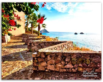 Mazatlan Mexico Poster Print: Tropical Coastal Wall Art