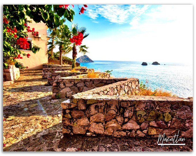 Mazatlan Poster Print Mexico Wall Art Decor | Sinaloa Photo Tropical Home Decoration | Traveler Backpacker Gift | Horizontal Photography