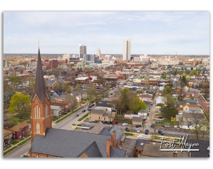 Fort Wayne Poster Print Wall Art | Indiana Photo Home Decoration | Fort Wayne Traveler Christmas Gift | Fort Wayne Horizontal Photography