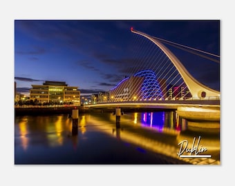 Impresión de póster del paisaje urbano de Dublín: fotografía de viajes a Irlanda