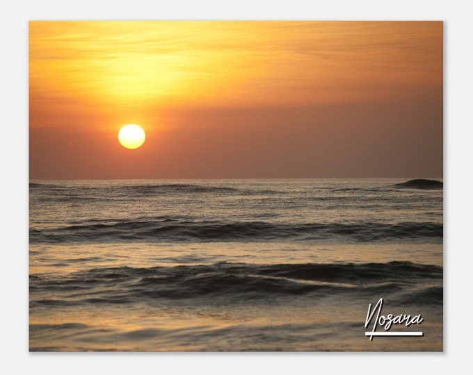 Nosara Costa Rica Poster Wall Art | Nosara Home Decor | Nosara At Night Digital  | Nosara Sunset Horizontal | Nosara Hangings Travel Photo
