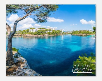 Cala d’Or Mallorca Print: Coastal Mediterranean Skyline Travel Photo