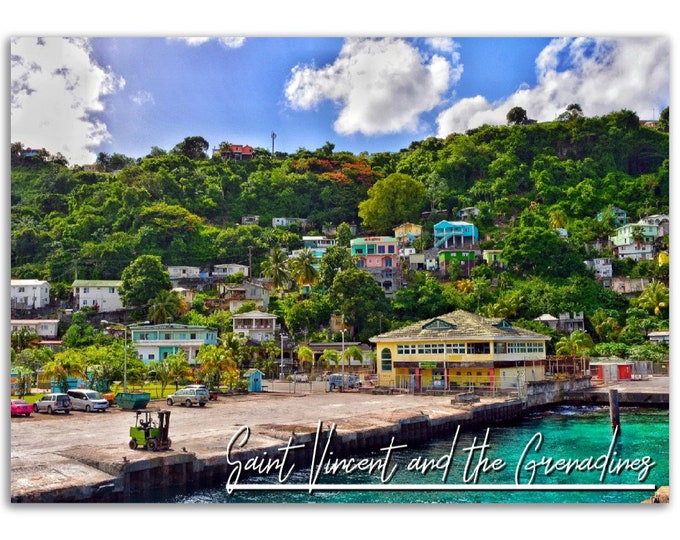 Saint Vincent and the Grenadines Poster Print Wall Art | Tropical Home Decor |  Saint Vincent and the Grenadines Hangings Travel Photo Gifts