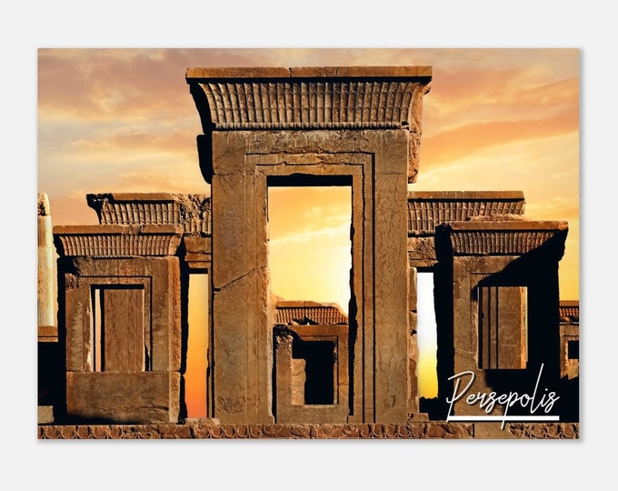 Persepolis Iran Poster Wall Art | Persepolis Home Decor | Persepolis Print  Ancient Palace Sunset | Persepolis Hangings Travel Photo Art