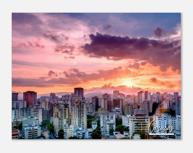 Caracas Venezuela Poster Print Wall Art | Caracas Home Decor | Caracas Print Collectible | Caracas Horizontal | Caracas Hanging Travel Photo