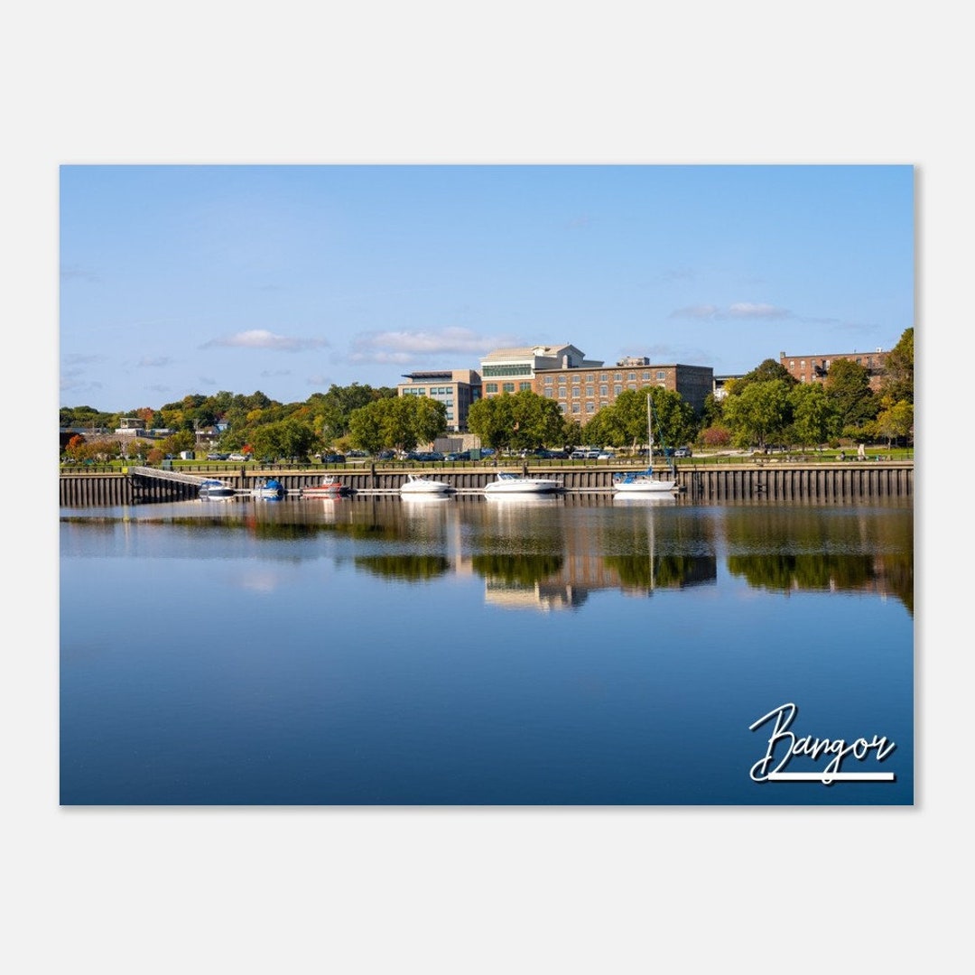 Bangor Maine Poster Print Wall Art Bangor Home Decor Gift Hangings Bangor Digital Prints