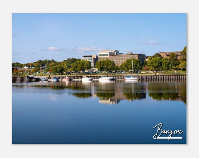 Bangor Maine Poster Print Wall Art | Bangor Home Decor Gift Hangings | Bangor Digital Prints Collectibles | Bangor Horizontal Travel Photo