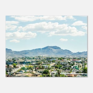 Ciudad Juarez Skyline Poster: Mexico Travel Photography Wall Art