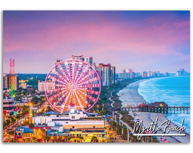 Myrtle Beach Poster Print Wall Art | Myrtle Beach Home Decor | Myrtle Beach Print | Myrtle Beach USA| Myrtle Beach Hangings Travel Photo