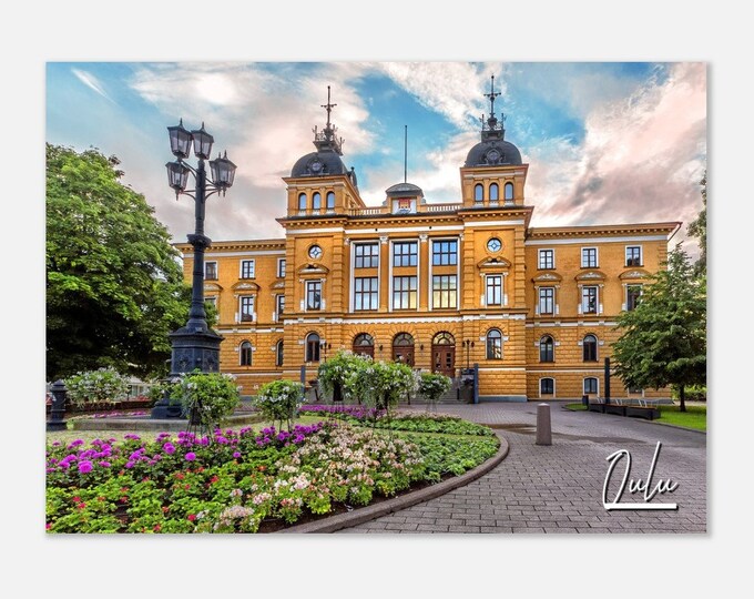 Oulu Finland Print Wall Art | Oulu Town hall Home Decor | Oulu Europe Poster Print | Oulu Street Horizontal | Oulu Hangings Travel Photo