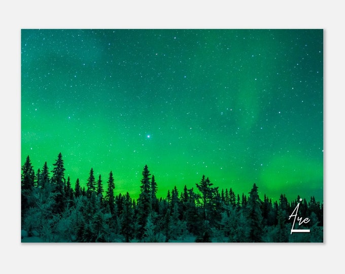 Sweden Åre Poster Print Wall Art | Åre Winter Home Decor | Åre Digital Print Skyline Horizontal Print | Åre Snowy Forest Travel Photo Gift
