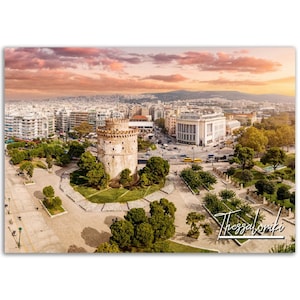 Thessaloniki Poster Print Wall Art | Thessaloniki Home Decor | Thessaloniki Digital Print Collectible | Thessaloniki Hanging Travel Photo