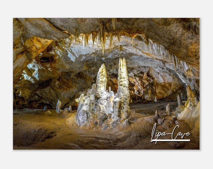 Lipa-Cave Montenegro Poster Wall Art | Lipa-Cave Monument Attraction Home Decor | Lipa-Cave Horizontal | Lipa-Cave Hangings Travel Photo