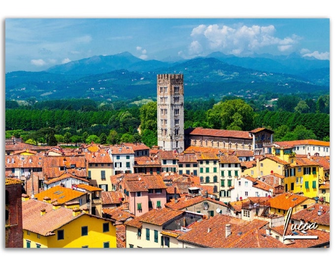 Lucca Poster Print Wall Art | Lucca Italy Home Decor | Lucca Digital Print Collectible | Lucca Horizontal | Lucca Hangings Travel Photo