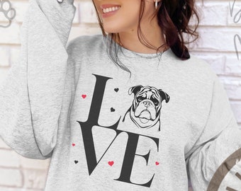Mastiff Liebe Sweatshirt - Kuschelbereite Mastiff Grafik Top für Hundemamas & Welpen-Liebhaber, ideales tierliebendes Geschenk