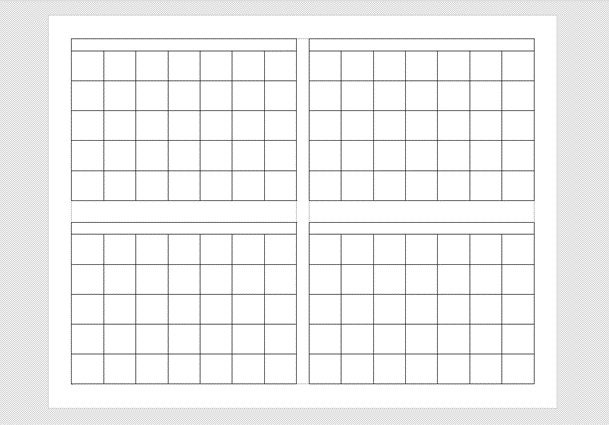 4 Month Calendar Customizable Printable - Etsy