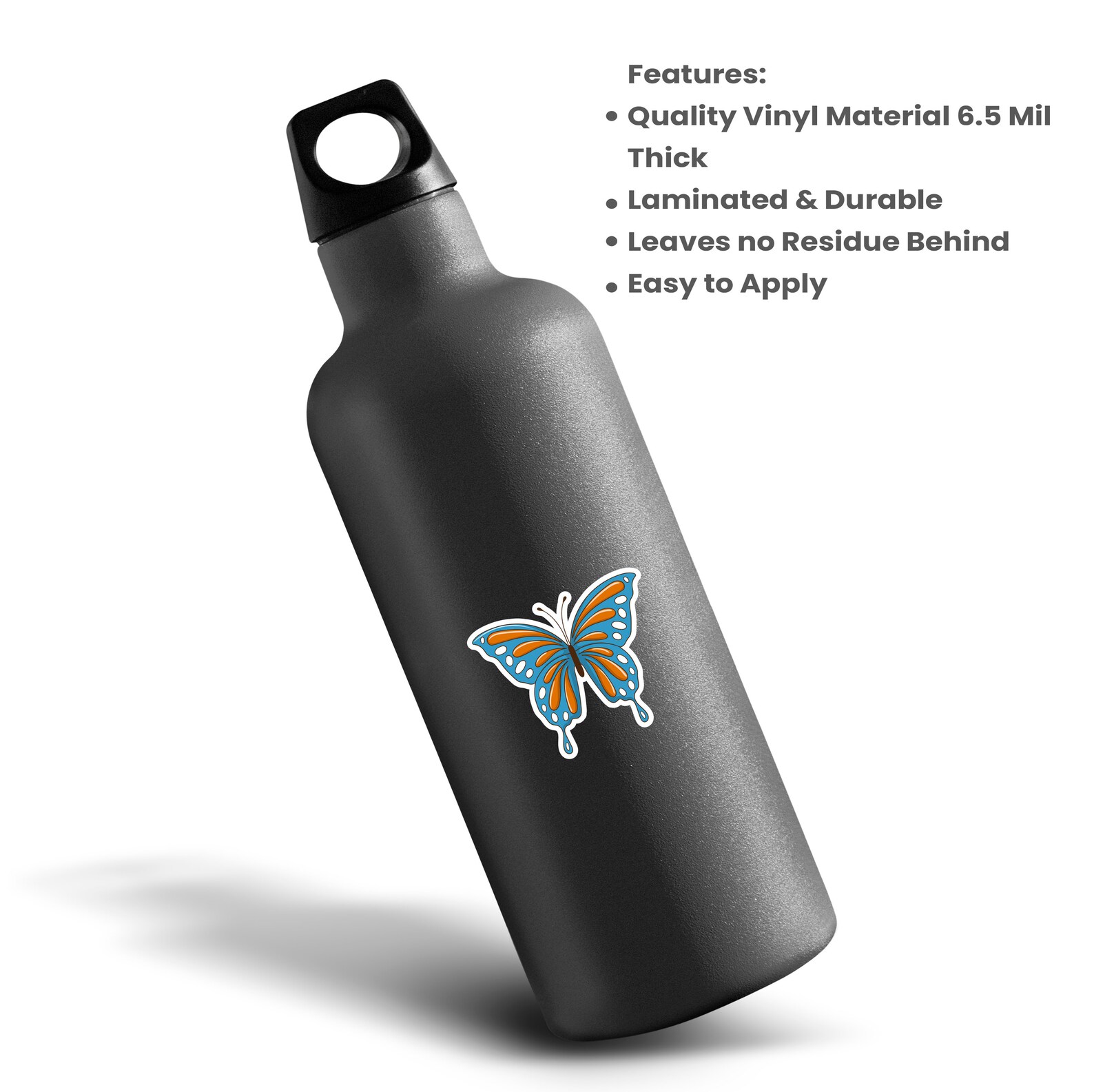 Butterfly Laminated Vinyl Sticker Decal - Two Pack! - Etsy