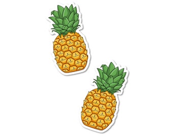 Pineapple Laminated Vinyl Sticker Decal - Two Pack!