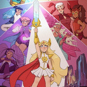 Princesses of Power (She-Ra) Art Print