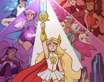 Princesses of Power (She-Ra) Art Print