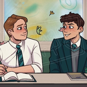 Nick and Charlie (Heartstopper) Art Print