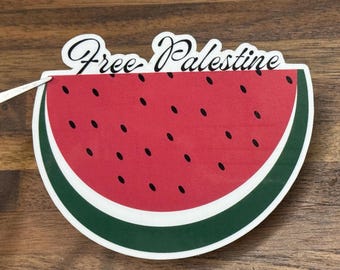 Free Palestine Vinyl Sticker: Human Rights Activism Decal