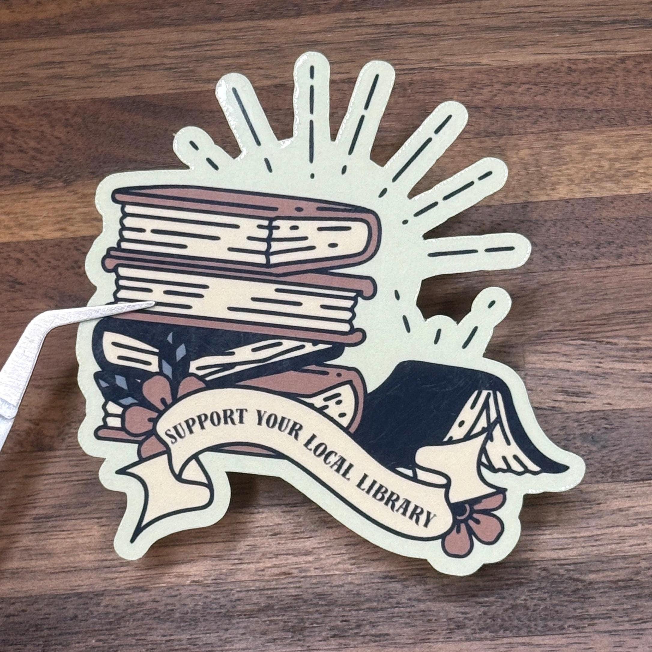 Support Your Local Library Sticker - Etsy