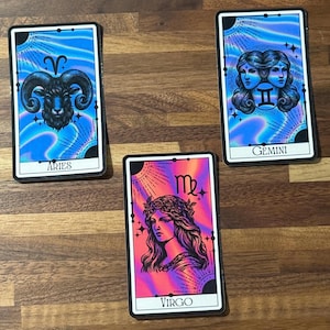 Trippy Zodiac Stickers: Glossy Astrology Vinyl Decals